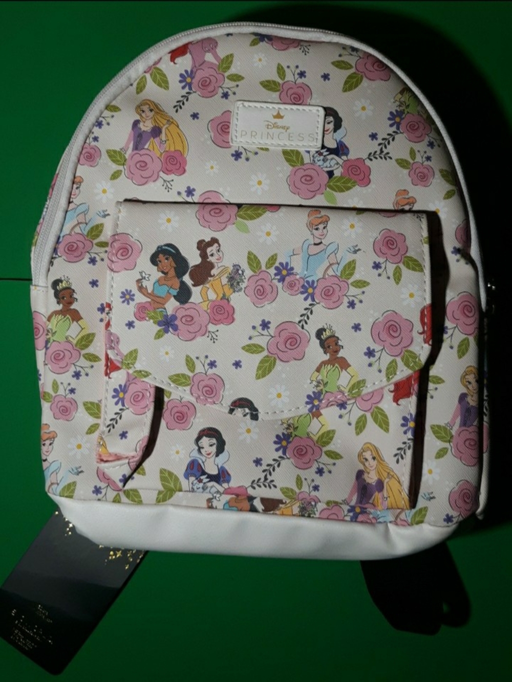 Disney Princess Floral Mini Backpack - White/Pink